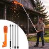 Multi Section Cleaning Pole No-Climb Gutter Tool Ground-Level Cleaner with 45-Degree & 120-Degree Multi-Angle Head High Reach from The Ground