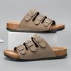 Flat Sandals Mens Sandals Genuine Leather Man Slippers for Men Men's Casual Sandal Mens Shoes 2024 High Quality Shoes Slipers