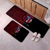 Bologna FC Flannel Kitchen Floor Mat Non-Slip Soft Absorbent Standing Mat with Waterproof Rubber Backing Floor Pad for Kitchen Sink Stove Area
