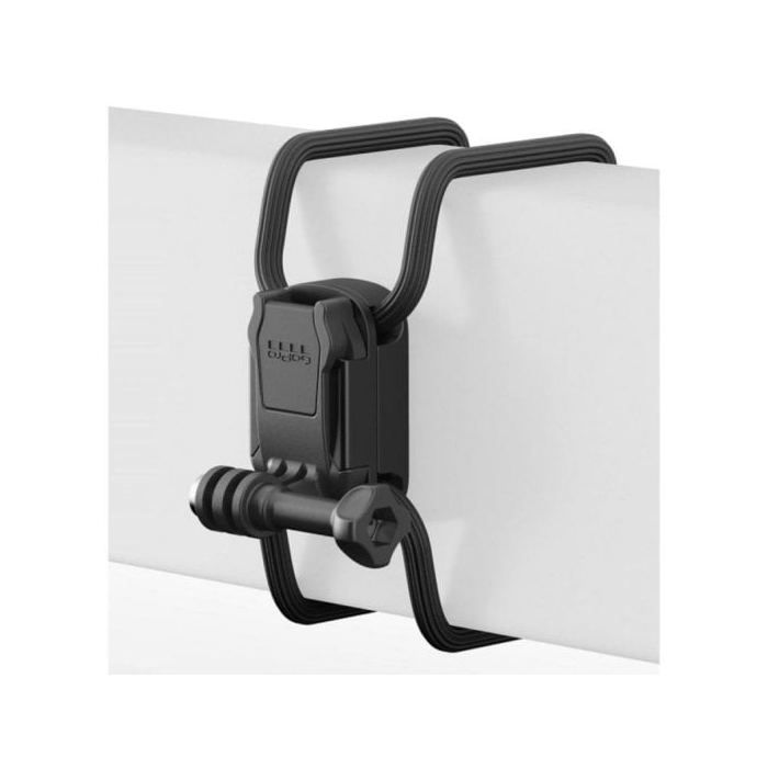 Support flexible - GoPro - Modèle avec attaches de vitesses - 360° pivotant - 2 paires d'attaches - Noir