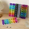New Hot Weekly Large 14 Grids Pill Case Box Removable Storage Box for 7 Days A Week, Pill Dispenser, Medicine,Vitamins,fish Oils