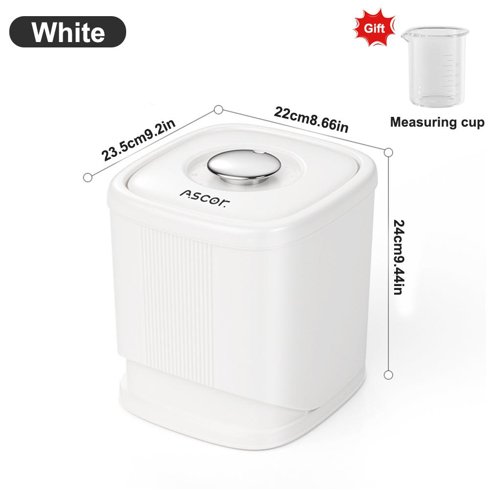 6KG Rice Container Rice Storage Box Sealed Cereal Dispenser with Buckle Insect Proof Grain Pet Food Container Kitchen Organizer