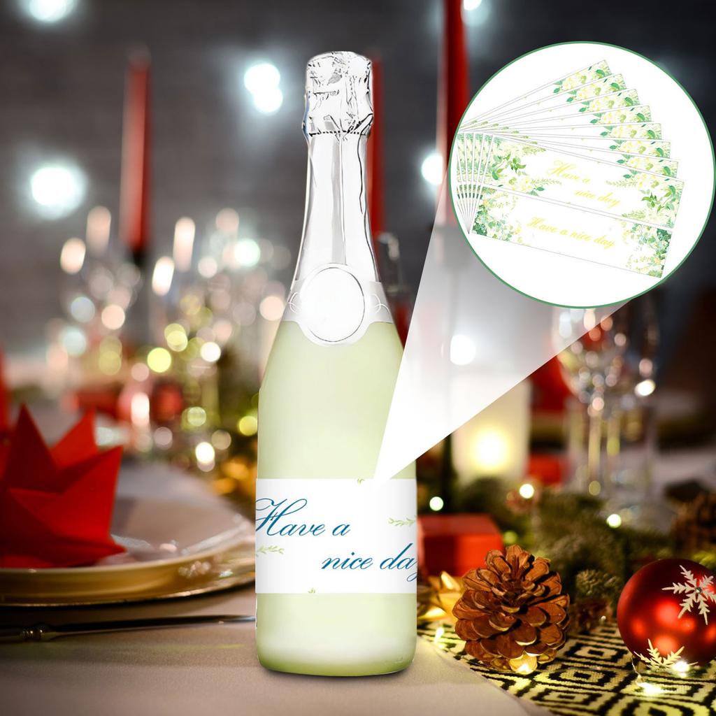 10 Pcs Theme Party Beverage Water Bottle Stickers Self-adhesive Party Decoration Stickers