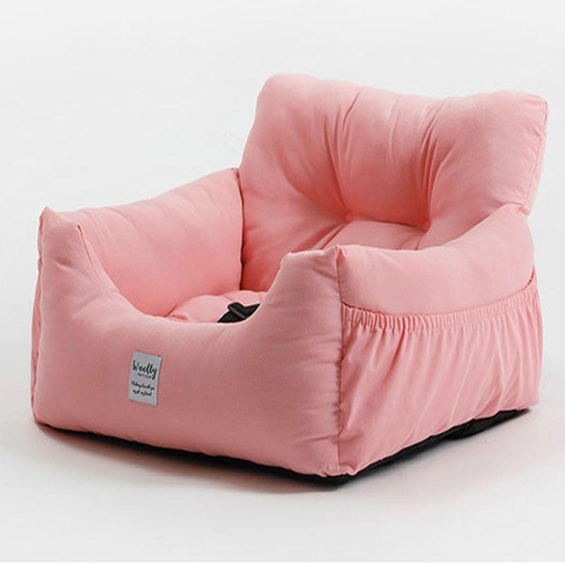 

Pet Supplies Cotton Kennel Car Kennel Bite-Resistant Pet Car Seat All Year Round Neutral Export Kennel Cat Nest M Pink