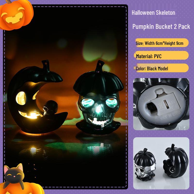 Lanterne citrouille à LED pour décoration d'Halloween, idéale pour les fêtes et événements