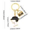 WTEMPO Retro Creative Keychains Festival Commemorative Gift Keychains Various Bags Pendant with Ring Door Key Car Key Keychain Accessories