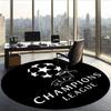 Uefa Champions (1) Round Office Rug Decorative Floor Rug for Office Bedroom Living Room and Home Space