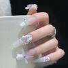 10Pcs Organza Ribbon Bow Nail Charms 3D Decoration Bows Knot  Korean Nail Parts Manicure Jewelry Kawaii Accessories