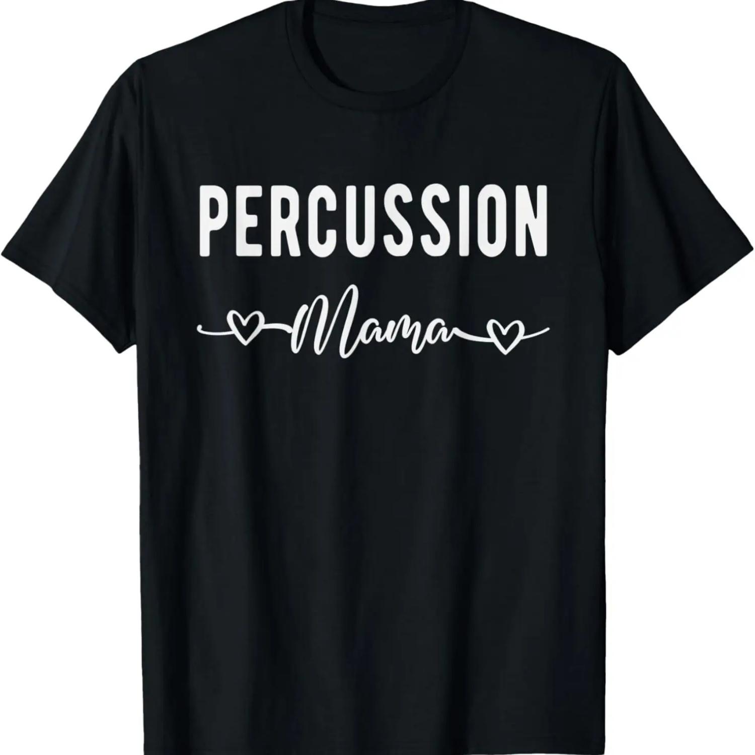 

Funny Drum musical instrument Drummer Mom T-Shirt XXXXXL чорний