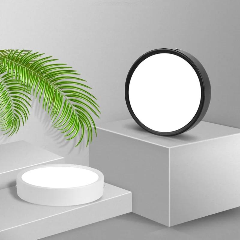 Surface Mounted Downlight LED Indoor Lighting Small Ceiling Light Round Living Room Spotlight Three-color Ultra-thin Downlight
