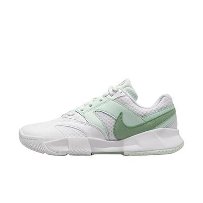 Court Lite 4 Tennis Shoes Women's Low Top White/Slight Green/Gentle Gray Green FD6575-112