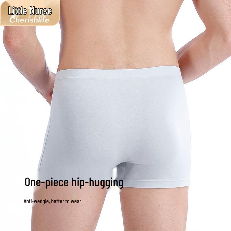 Men's Cotton Mid-waist Boxer Briefs