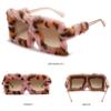 UV400 Ladies Shades Square Frame Soft Fur Ladies Sexy Shades Plush Sunglasses Punk Sun Glasses