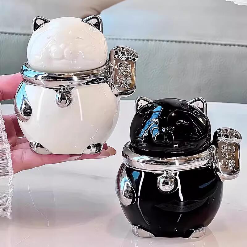 Lucky Cat Ceramic Toothpick Holder
