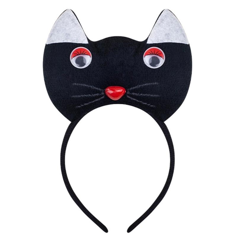 Kids Cats Costumes Set Cats Ears Headbands Tail Bowtie Tutus Skirt Animal Cosplay Costumes for Halloween Christmas Party