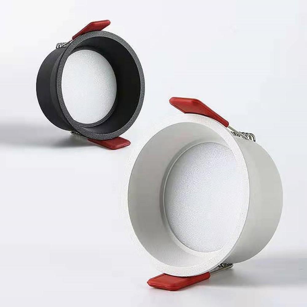 Dimmbare Einbau-Decken-LED-Downlights 9W15W20W24W Blendschutz SMD2835 Weiß Schwarz LED-Strahler AC110V 220V Innenbeleuchtung