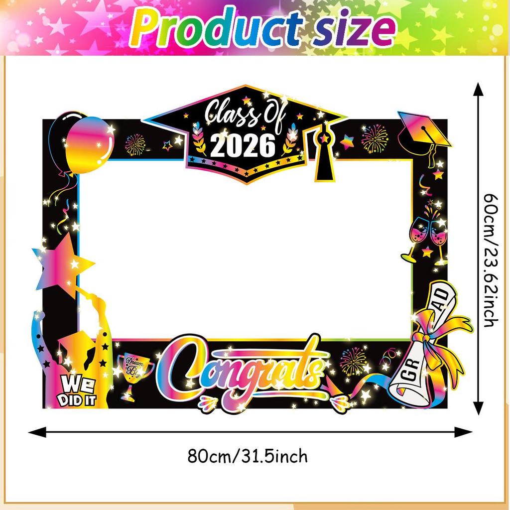 Graduation Party Decorations: Funny Glasses Photo Props & Ceremony Photo Frame