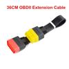 36/60CM OBDII Extension Cable 16 Pin Male To Female for Thinkdiag Easydiag OBD2 Connector 16Pin Diagnostic ELM327 OBD2 Cable