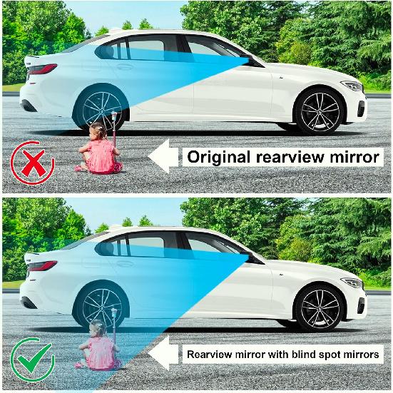 8 Pcs Blind Spot Mirrors for Car, 1.97’’ Round HD Convex