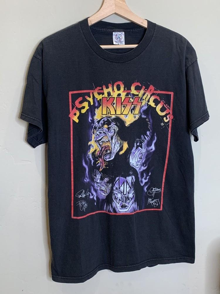 Vintage KISS Psycho Circus World Tour Band Shirt QT3774 Unisex T-Shirt