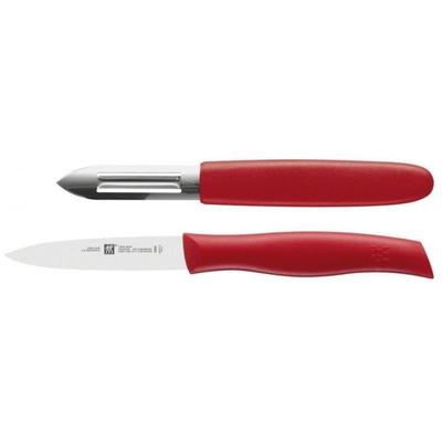ZWILLING Peeler + Red Knife - 38634-000-0