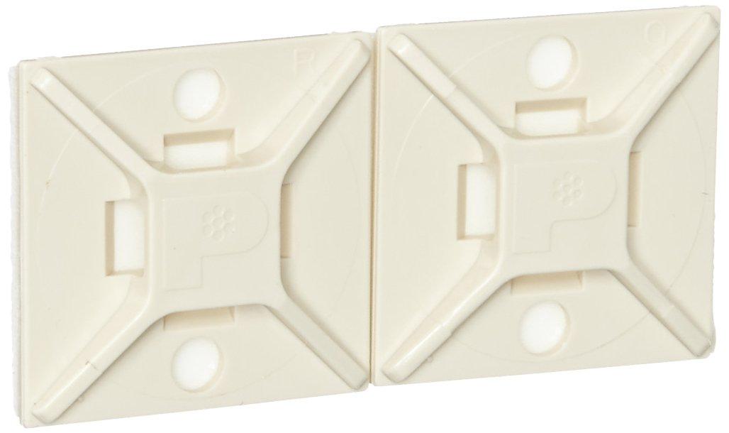 

Panduit Mounting Base with Rubber Adhesive, Ivory, Pack of 100, ABM2S-A-C15