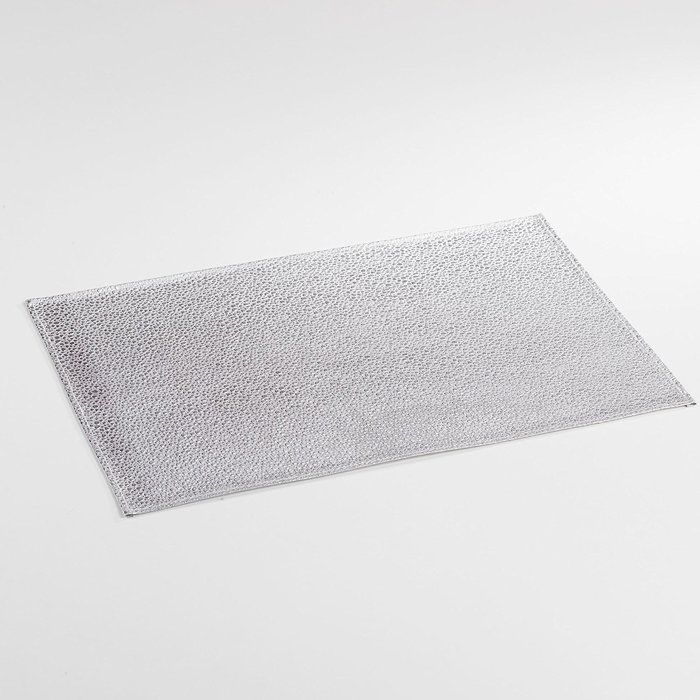 Set de table - PVC Diabolo - Argent - 30 x 45 cm