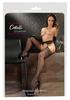 Cottelli LEGWEAR - Florale Strumpfhose mit Strumpfhaltern SL