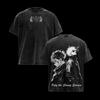 Anime Jujutsu Kaisen Gojo Satoru Ryomen Sukuna Printed Tee Men Cotton Tshirts Vintage Washed T-shirt Harajuku Oversized T Shirt