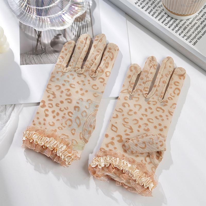 1 pár krátkých elegantních květinových krajkových rukavic pro ženy na zápěstí Jednoduchost Dámské vintage průhledné květinové krajkové rukavice délky ke zápěstí
