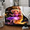 1pc Rapunzel Name Blanket Lightweight Flannel Throw for Sofa Bed Travel Camping Livingroom Office Couch Chair