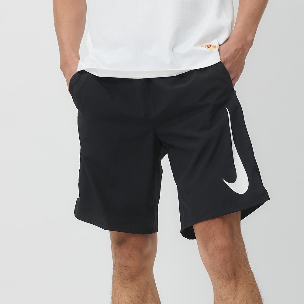 Nike Logo Print Elastic Straight Loose Shorts Men Bottoms Black DX0905-010