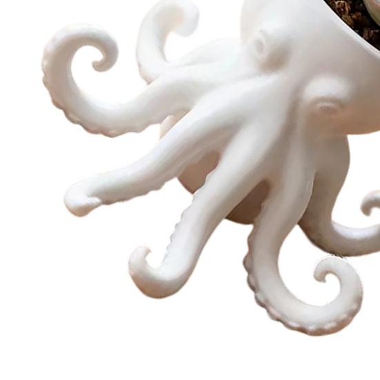 Porch Flowerpot 3D Printed Octopus Vase, Shaped Flowerpot, Creative Planter Pot, Plant Pot Funny Animal Statue for Indoor Outdoor Plants Garden