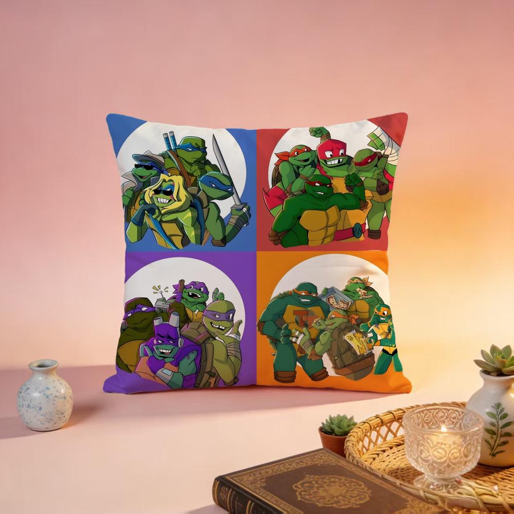 Fashion TTeenage Mutant Ninja Turtlesed Cushion Cover Premium SkinFriendly Pillow Case MultiPurpose for Home Office Travel
