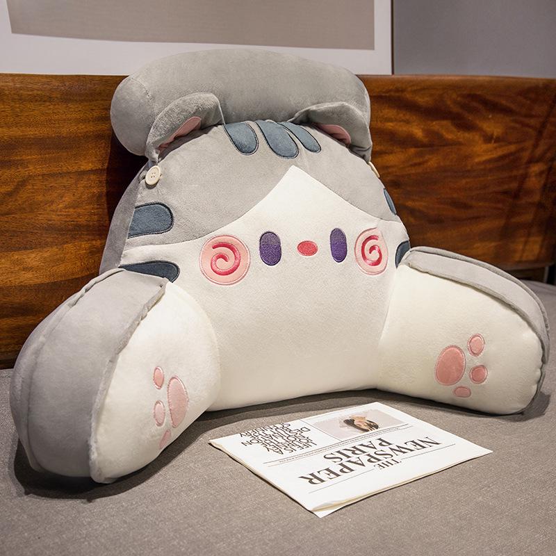 Cartoon Headboard Large Backrest Pillow for Student Dormitory: Soft Sofa, Bed, or Bay Window Reading and Lumbar Support Cushion
