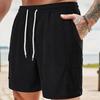 Summer Solid Color Lace Up Sports Five Quarter Shorts Men's Multi Pocket Shorts Casual Pants