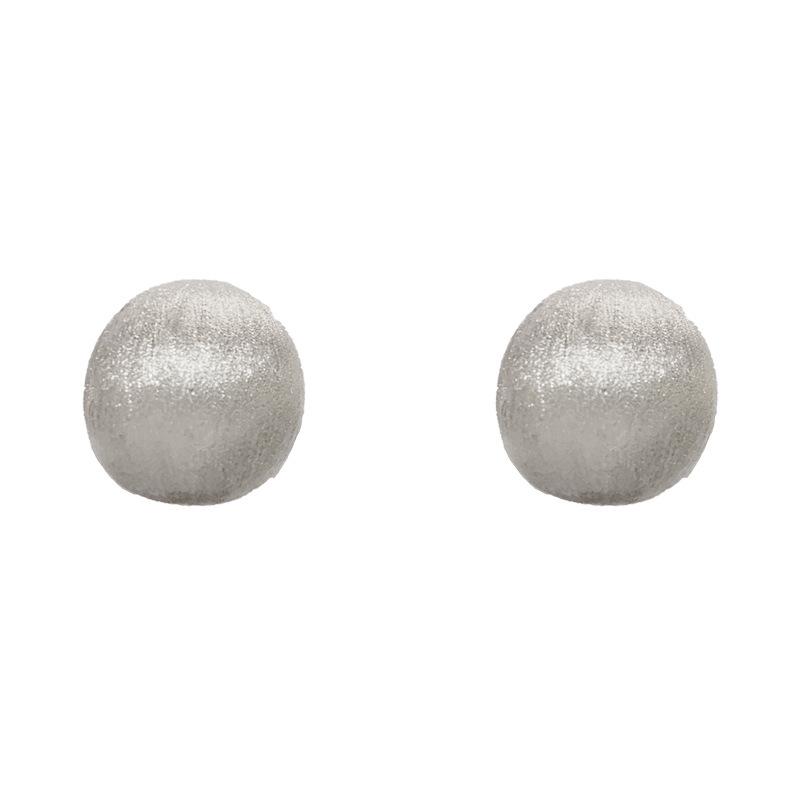 Unique Brushed Metal Oval Stud Earrings - Fashionable, Simple Design with Personality