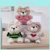 Adorable Plush Cartoon Christmas Bear Keychain Cute Soft Toy For Couples Gifts