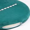 Memory Cotton Cushion Round Cute Dinosaur Shaped Soft Removable Cover Cushion Green 40 x 40 x 4.5cm