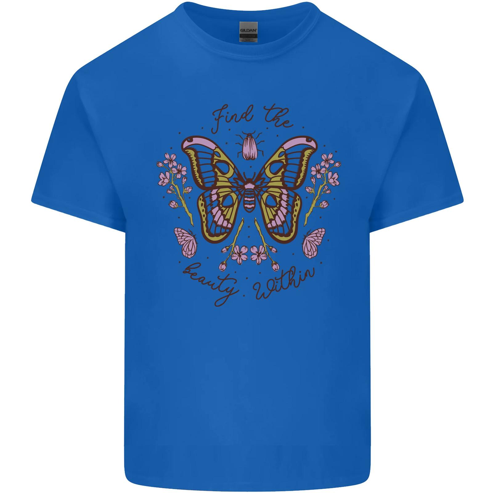 Beauty Within Butterfly Butterflies Mens Cotton T-Shirt Tee Top XXXL