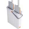 33cm Flat Microfiber Mop & Bucket Set for Hands-Free Household Cleaning