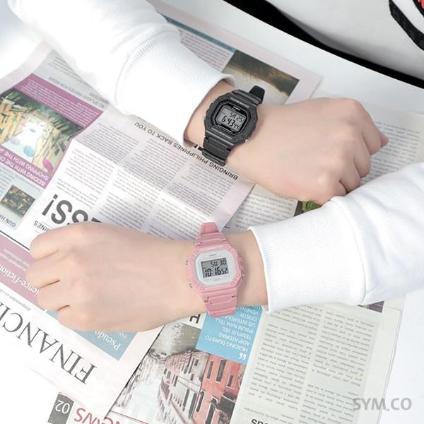 Casio Pastel Color Common Couple Recommended 7 Year Battery Light Sports Watch 218C Pink A
