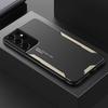 Luxury Aluminum Matte Metal Panel Case For Samsung Galaxy S24 S23 S22 Ultra S21 Plus S20 FE A55 A54 A53 Slim Silicone Phone Cover