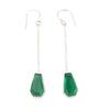 Chrome Diopside Gemstone 925 Sterling Silver Jewelry Handmade Hook Earrings 3.0" EE-135-7
