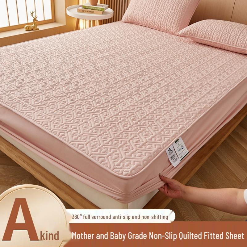 

Премиальная антибактериальная стеганая простыня на резинке из 100% хлопка - класс для мамы и малыша, утолщенный наматрасник Pair of Quilted Pillowcases 48x74cm