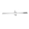Carpentry Scriber Position Block Steel Ruler with Fixing Locator Woodworking Multifunctional Line Marking Gage 45 90
