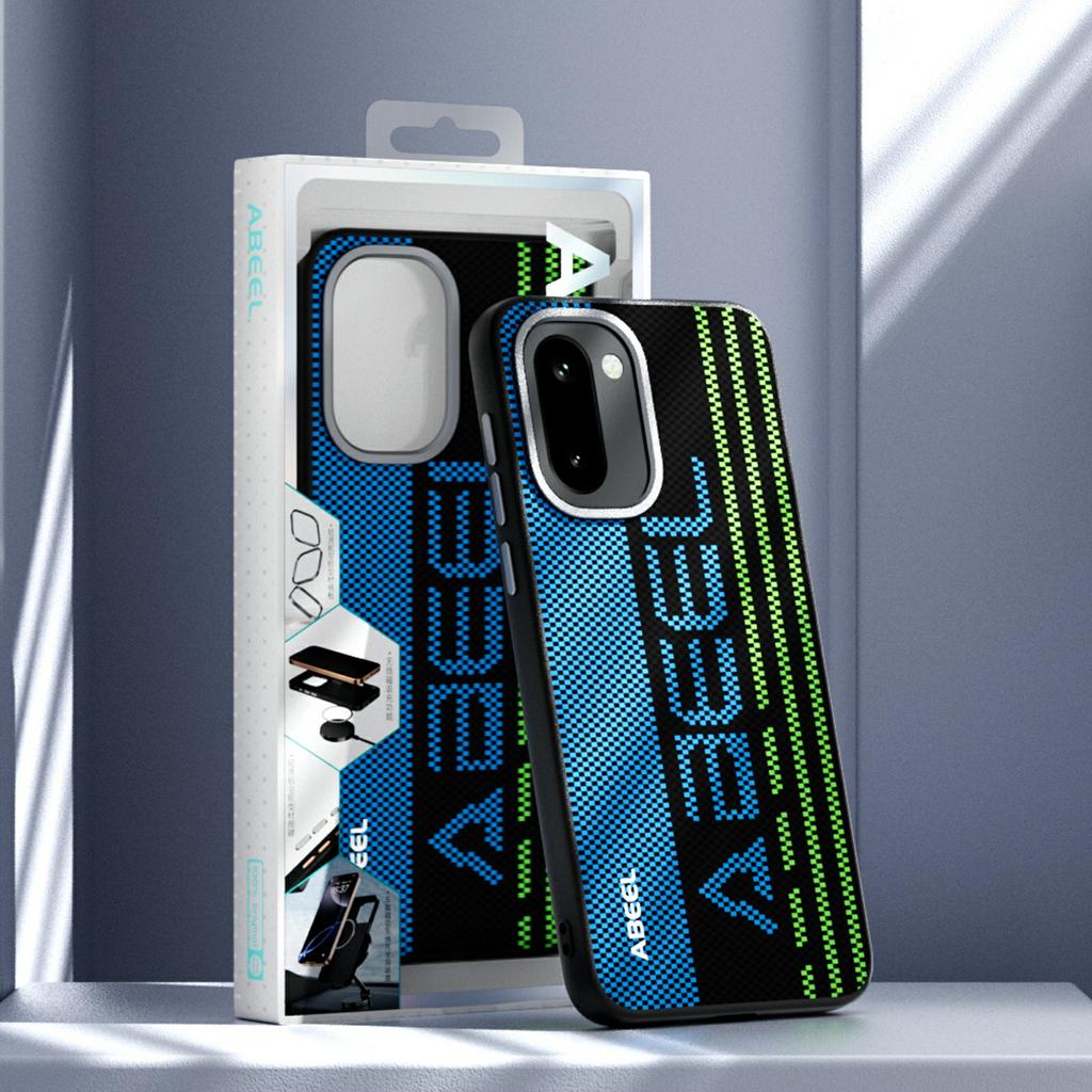 ABEEL Для OnePlus 15R 5G Магнітний Чохол Мікротиснення 6D Друкований ПК ТПУ Алюмінієвий Сплав Шкіряний Чохол для Телефона