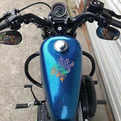 Reflektierende Retro-Motorrad-Kraftstofftank-Aufkleber Cruise Prince Motorrad Wasserdichte Aufkleber Grafische Dekoration Styling-Zubehör