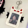 Bat Demon Cartoon Plush Photocard Holder Korean Style Photo Protective Case  Student