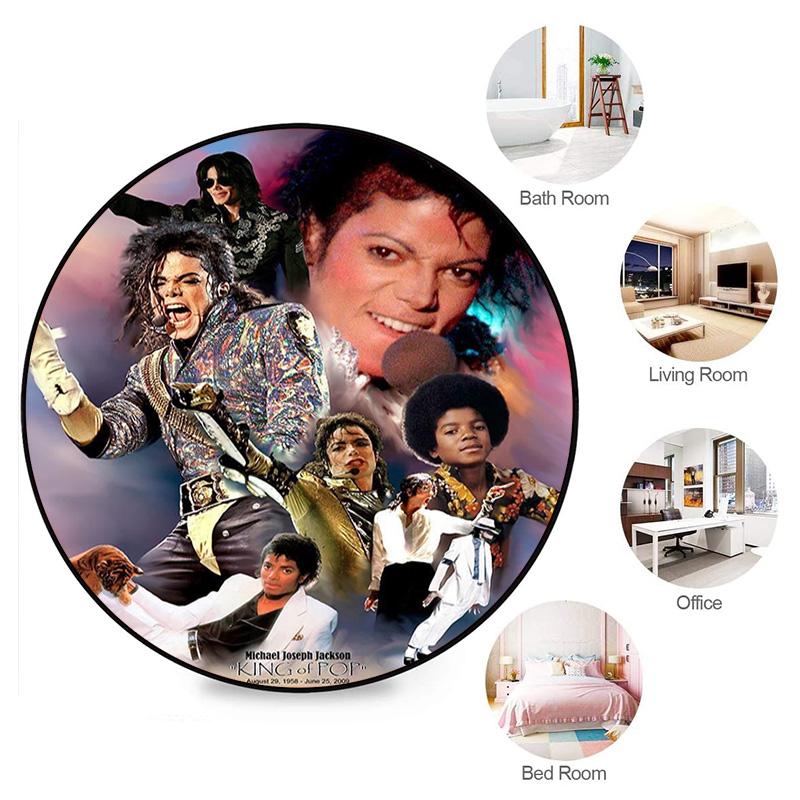Renowned American Grammy Award Winning Singer Michael Jackson's Circular Carpet Is Soft, Home, Bedroom, Door Mat Decoration, and Non Slip Carpet F1